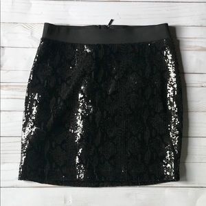 Sequin mini skirt